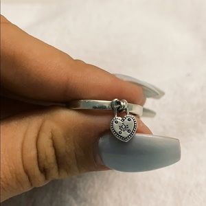 PANDORA heart shaped locket ring